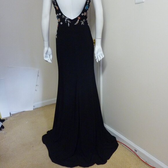 Mac Duggal 42006 Long Formal Beaded Prom Maxi Dress - Picture 9 of 9